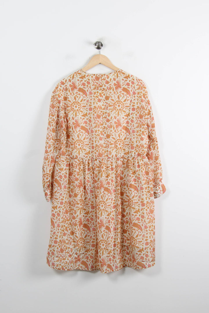 Robe Courte Beige et Orange - Taille L/40 de la marque Louise Misha | PARAD75276 - Vendu par Paradigme - Image 4