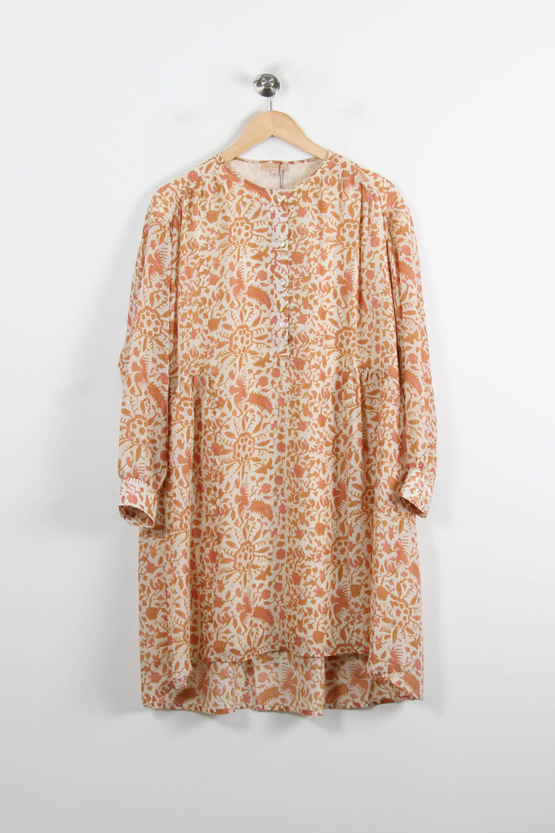 Robe Courte Beige et Orange - Taille L/40 de la marque Louise Misha | PARAD75276 - Vendu par Paradigme - Image 2