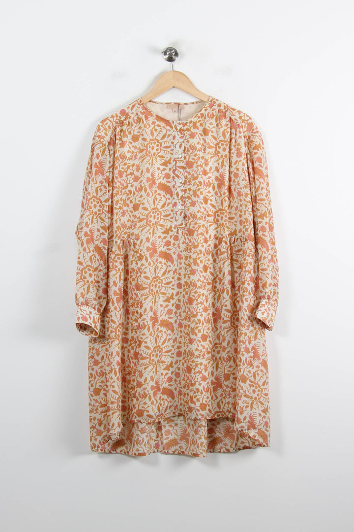 Robe Courte Beige et Orange - Taille L/40 de la marque Louise Misha | PARAD75276 - Vendu par Paradigme - Image 2