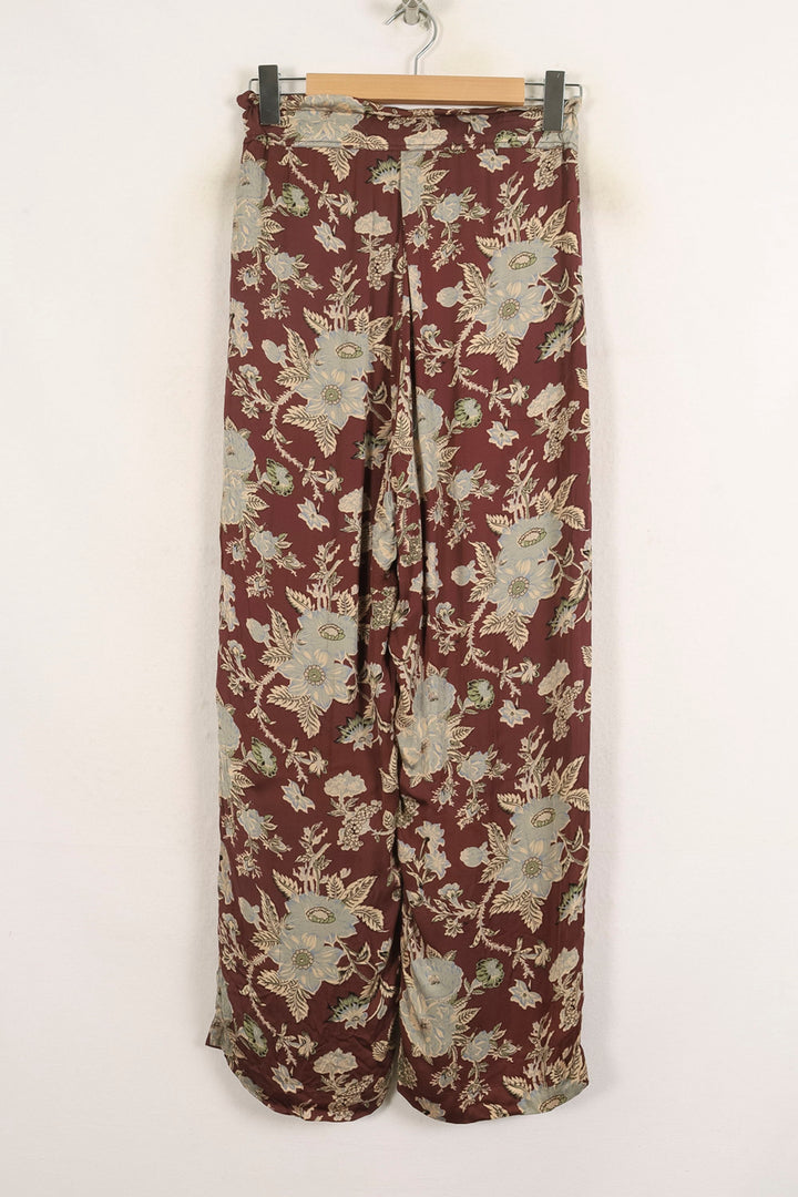 Pantalon Large Marron et Beige - Taille M/38 de la marque Louise Misha | PARAD75281 - Vendu par Paradigme - Image 4