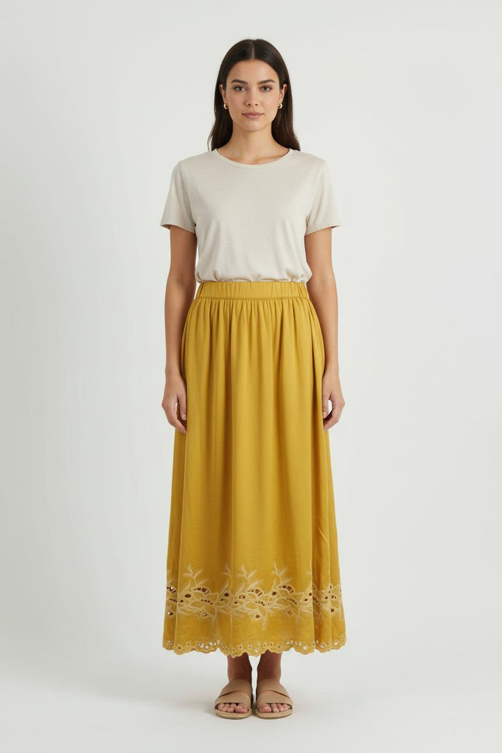 Jupe Longue Jaune - Taille S/36 de la marque Louise Misha | PARAD75282 - Vendu par Paradigme - Image 1