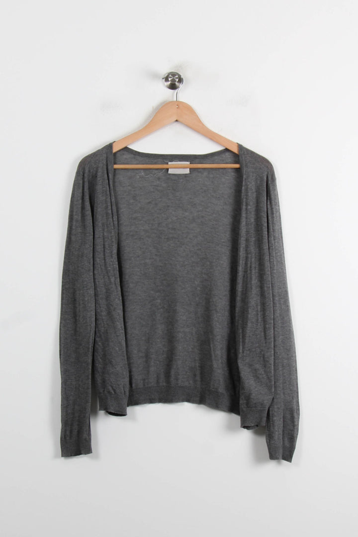 Cardigan Gris - Taille S/36 de la marque American Vintage | PARAD75289 - Vendu par Paradigme - Image 2