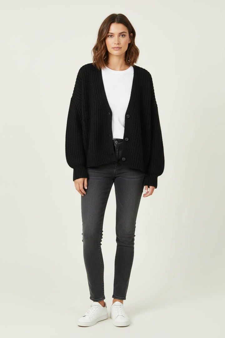 Cardigan Noir - Taille XS/34 de la marque Sézane | PARAD75292 - Vendu par Paradigme - Image 1