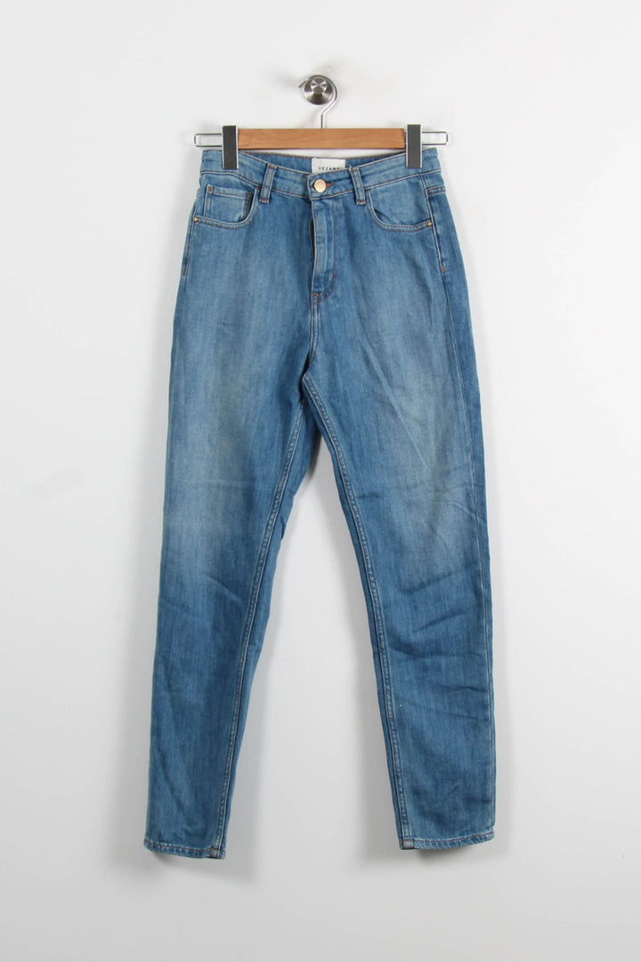 Jean Bleu - Taille XS/34 de la marque Sézane | PARAD75300 - Vendu par Paradigme - Image 2