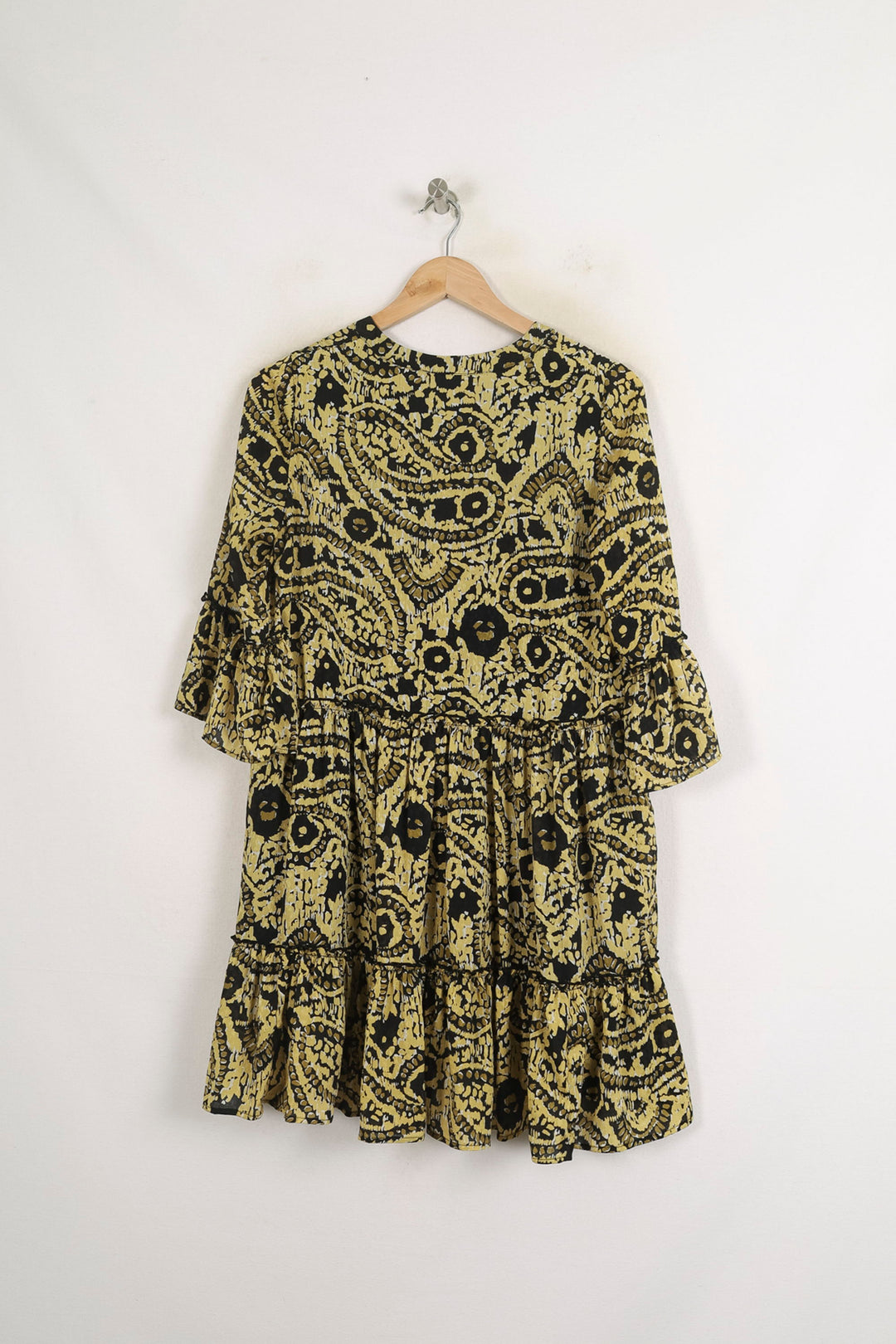 Robe Midi Jaune et Noire - Taille S/36 de la marque Sud express | PARAD75306 - Vendu par Paradigme - Image 4