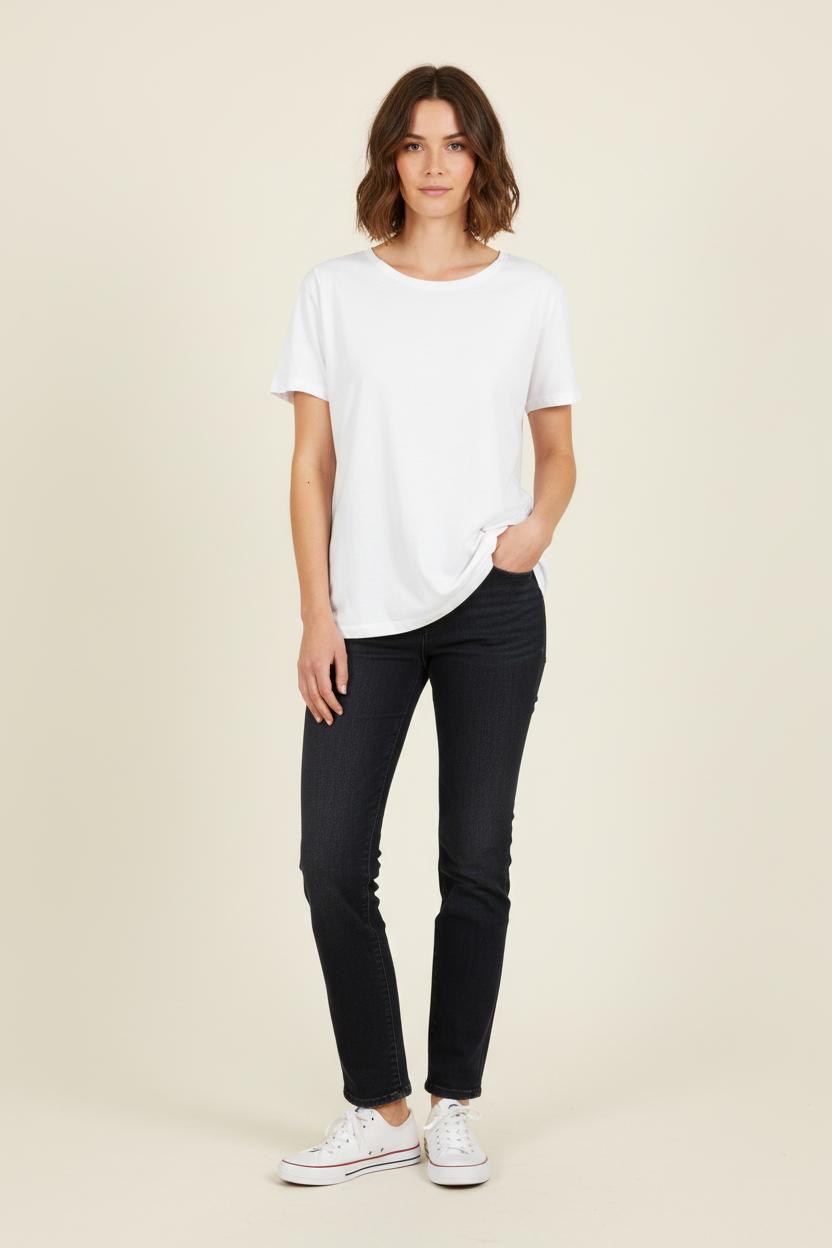 Tee-shirt Blanc - Taille S/36 de la marque La Fée Maraboutée | PARAD75332 - Vendu par Paradigme - Image 1