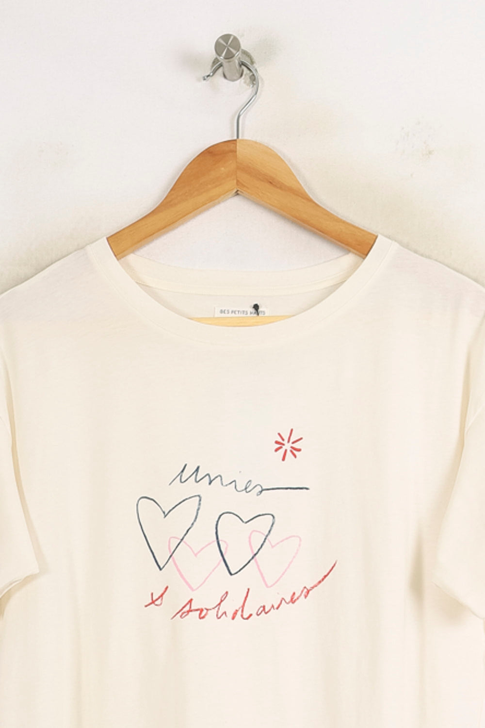 Tee-shirt Blanc - Taille XS/34 de la marque Des petits hauts | PARAD75337 - Vendu par Paradigme - Image 2