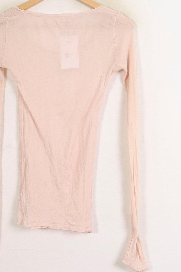 T-shirt Rose - Taille XS/34 de la marque American Vintage | PARAD75339 - Vendu par Paradigme - Image 4