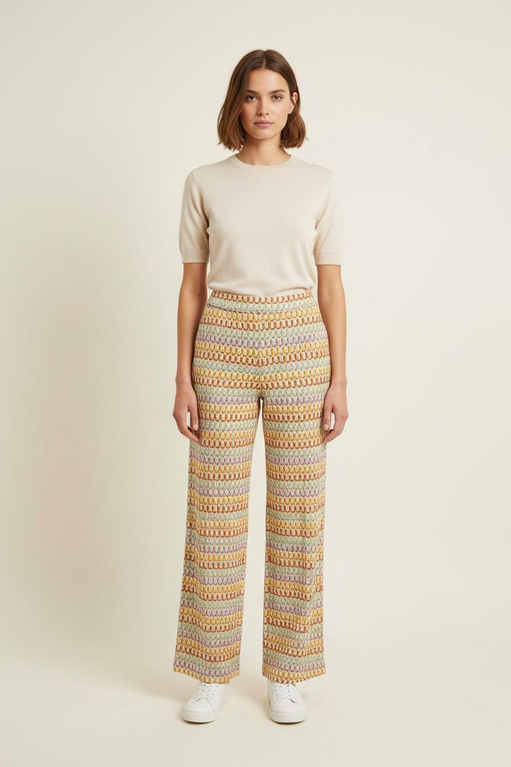 Pantalon Large Multicolore - Taille M/38 de la marque La Fée Maraboutée | PARAD75341 - Vendu par Paradigme - Image 1