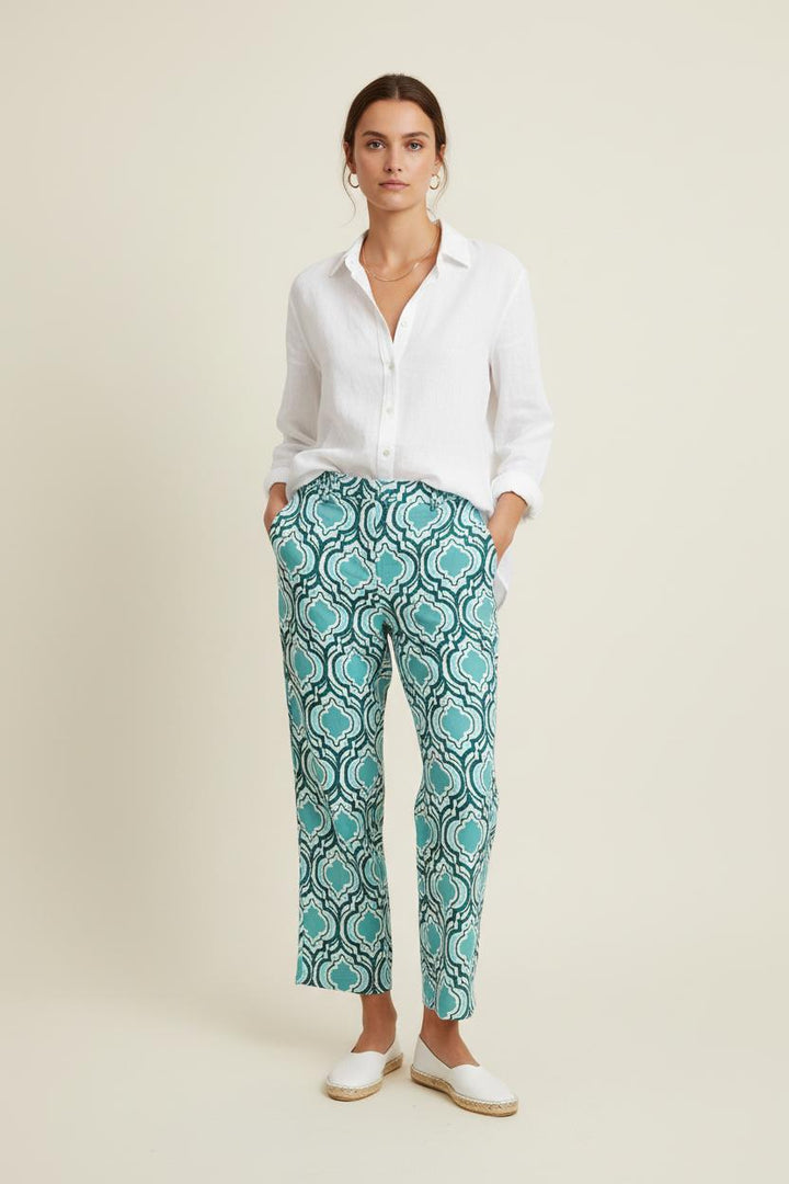 Pantalon Vert et Bleu - Taille S/36 de la marque La Fée Maraboutée | PARAD75343 - Vendu par Paradigme - Image 1