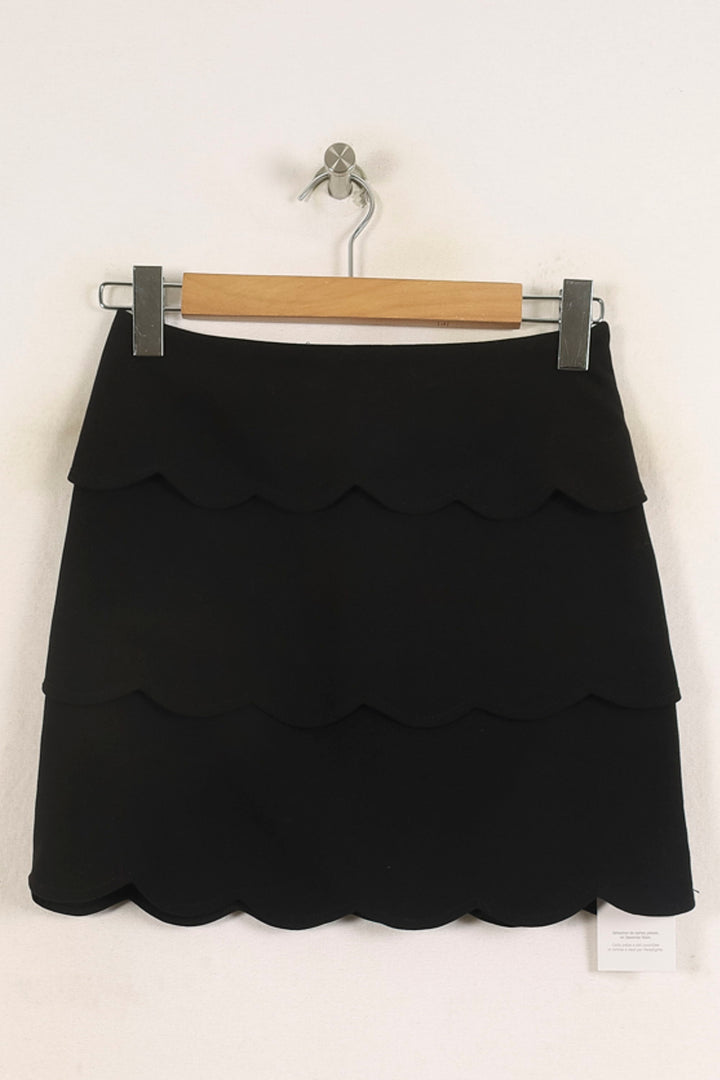 Jupe Courte Noire - Taille S/36 de la marque Sandro | PARAD75347 - Vendu par Paradigme - Image 2