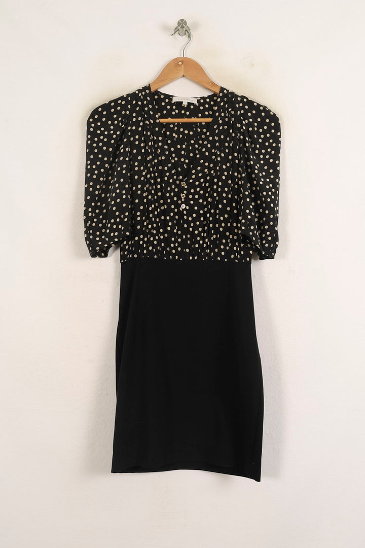 Robe Patineuse Noire et Blanche - Taille S/36 de la marque Sandro | PARAD75348 - Vendu par Paradigme - Image 2