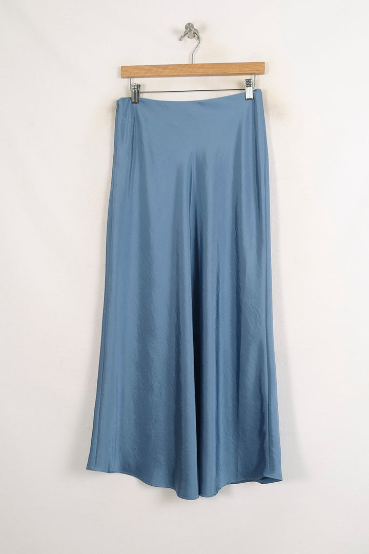 Jupe Midi Bleue - Taille M/38 de la marque Claudie Pierlot | PARAD75368 - Vendu par Paradigme - Image 4