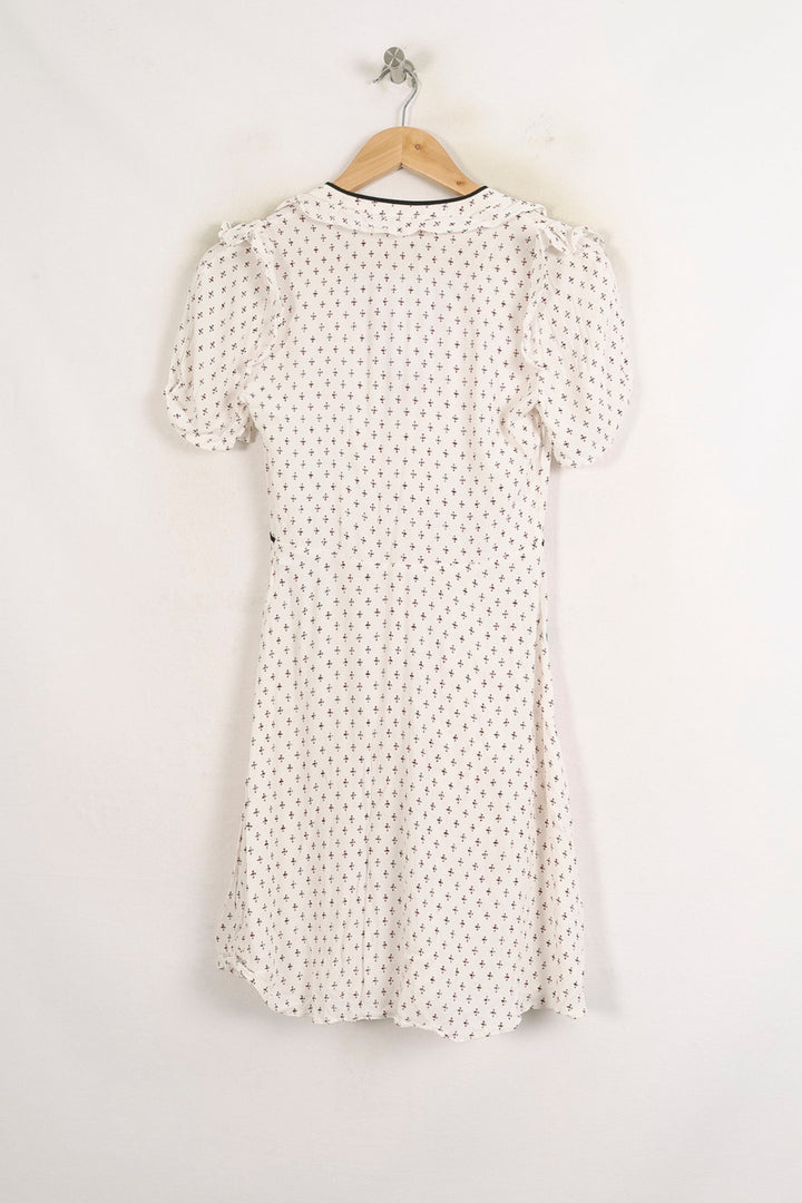 Robe Midi Blanche et Noire - Taille S/36 de la marque Maje | PARAD75376 - Vendu par Paradigme - Image 4