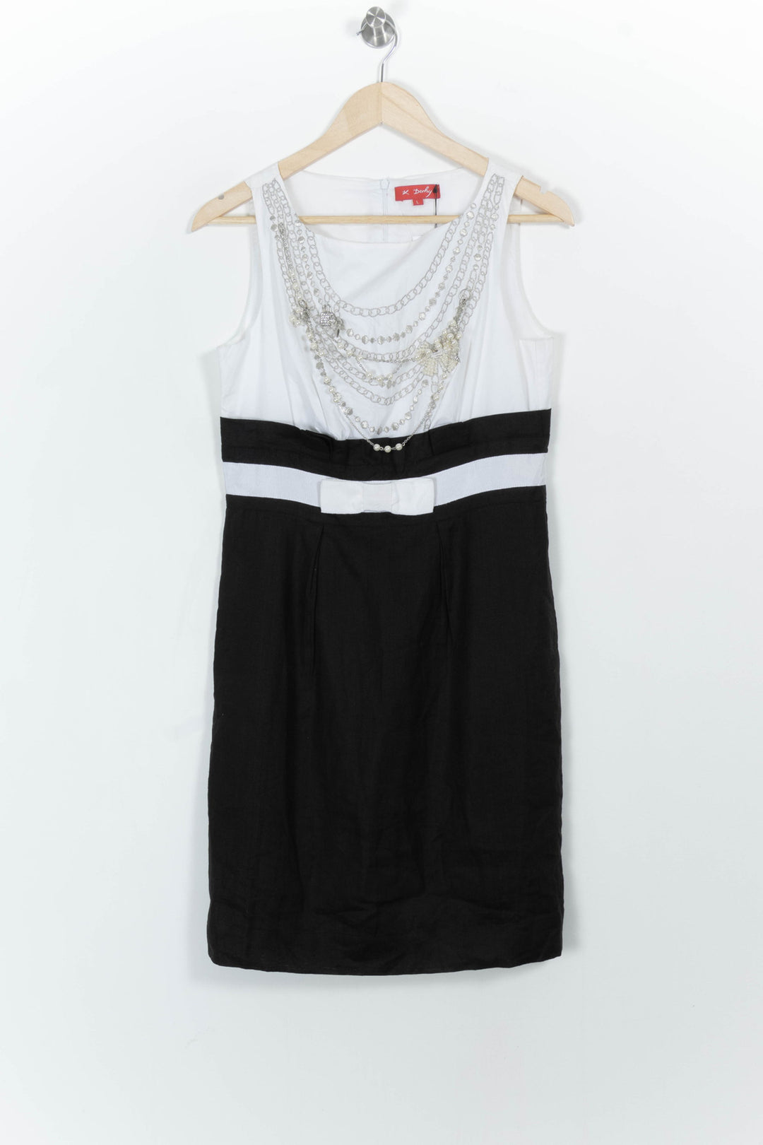 Robe Sans Manches Noir et Blanc - Taille L/40 de la marque Derhy | PARAD75388 - Vendu par Paradigme - Image 2