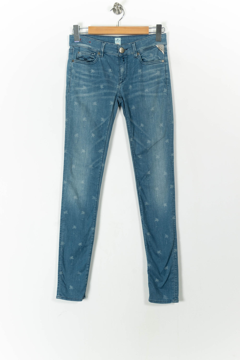Jean Slim Bleu - Taille M/38 de la marque Replay | PARAD75389 - Vendu par Paradigme - Image 2