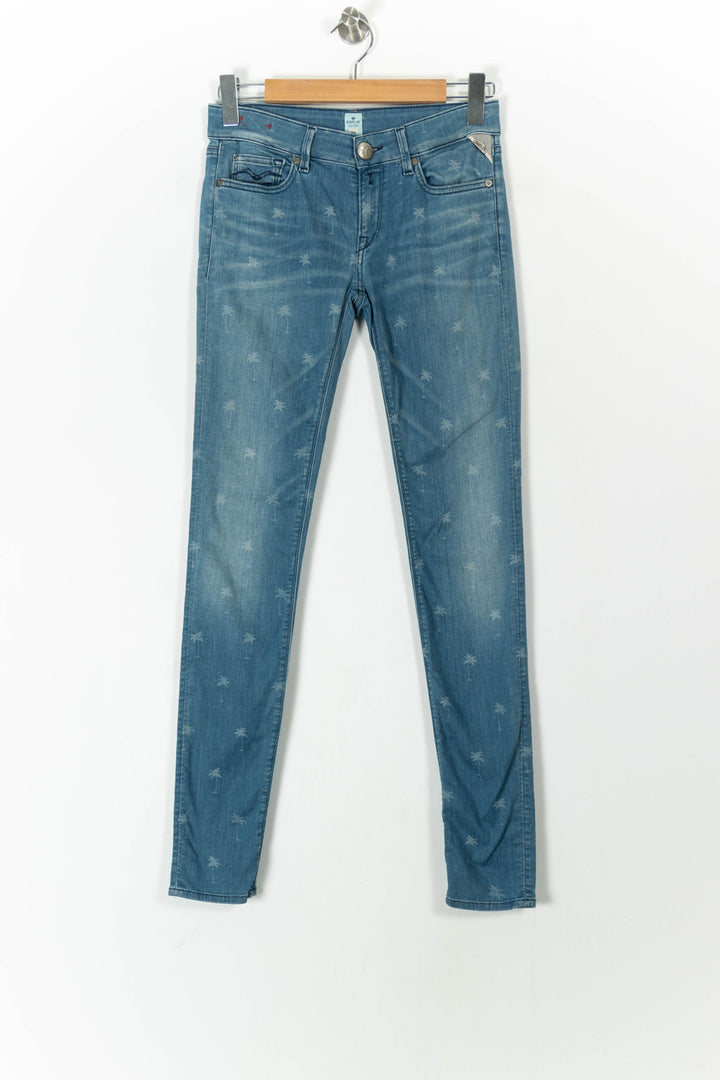 Jean Slim Bleu - Taille M/38 de la marque Replay | PARAD75389 - Vendu par Paradigme - Image 2