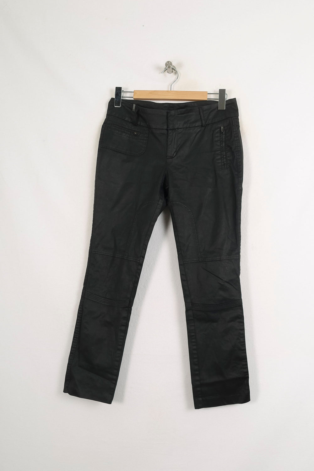 Pantalon Cuir Noir - Taille S/36 de la marque IKKS | PARAD75391 - Vendu par Paradigme - Image 2