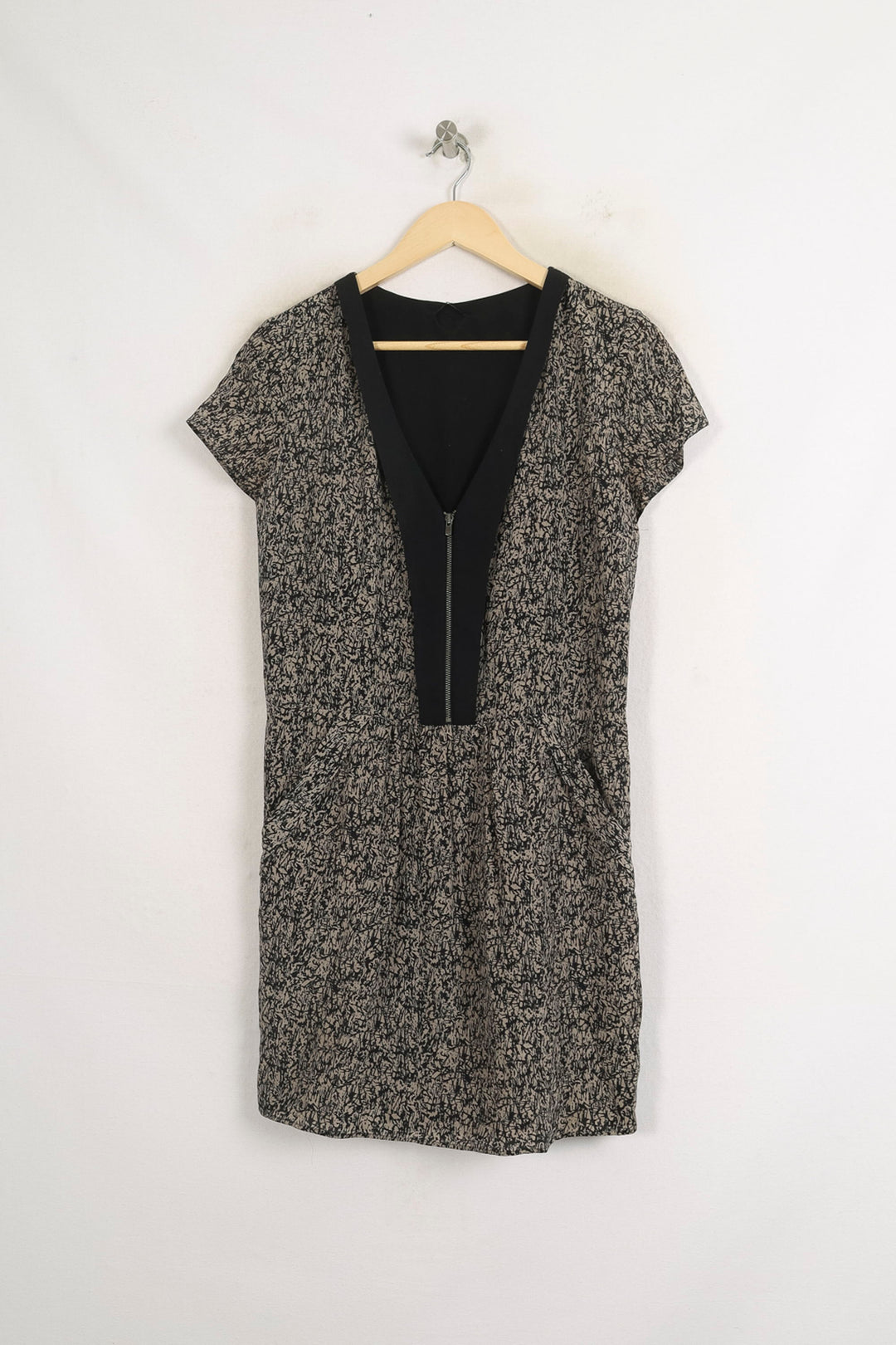 Robe Midi Noire et Blanche - Taille M/38 de la marque IKKS | PARAD75392 - Vendu par Paradigme - Image 2
