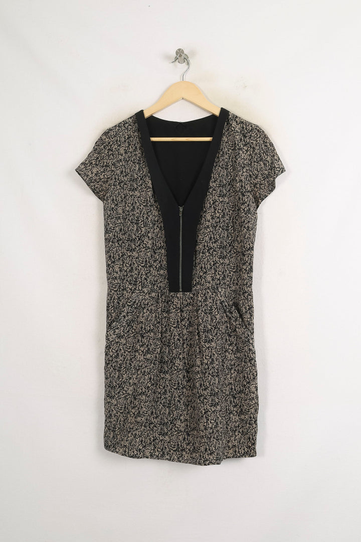 Robe Midi Noire et Blanche - Taille M/38 de la marque IKKS | PARAD75392 - Vendu par Paradigme - Image 2