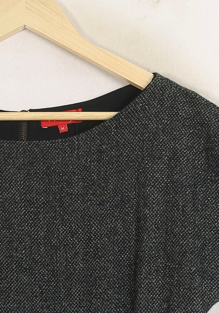 Robe Droite Noire - Taille M/38 de la marque Derhy | PARAD75393 - Vendu par Paradigme - Image 3
