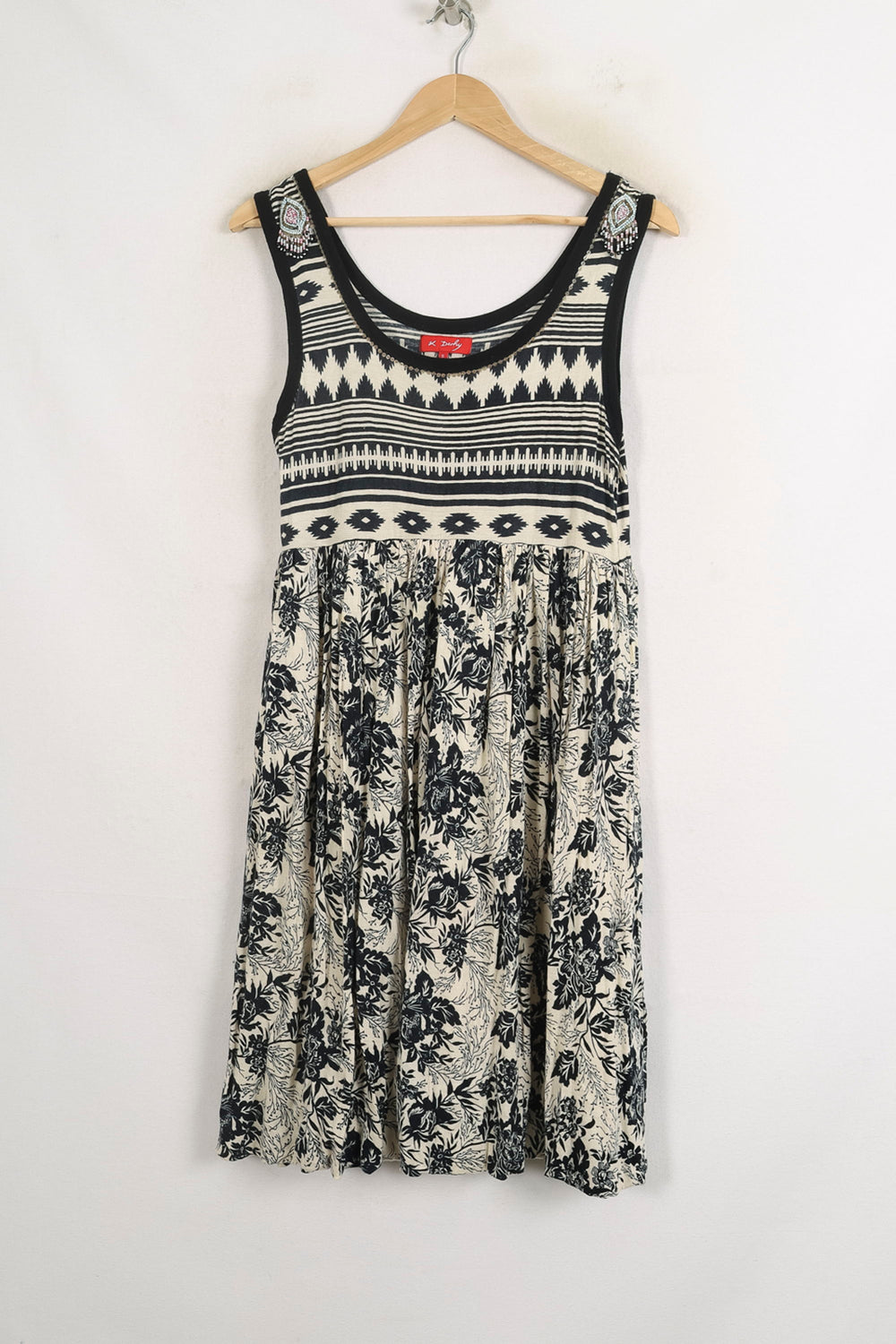 Robe Midi Noire et Blanche - Taille S/36 de la marque Derhy | PARAD75395 - Vendu par Paradigme - Image 2