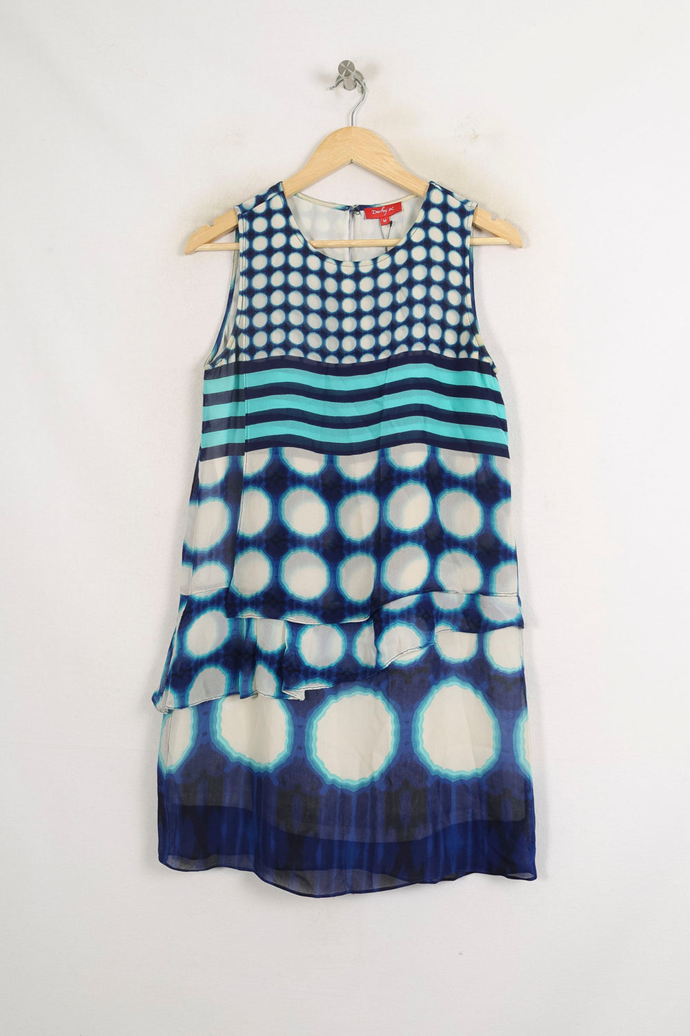 Robe Midi Bleue et Blanche - Taille M/38 de la marque Derhy | PARAD75397 - Vendu par Paradigme - Image 2