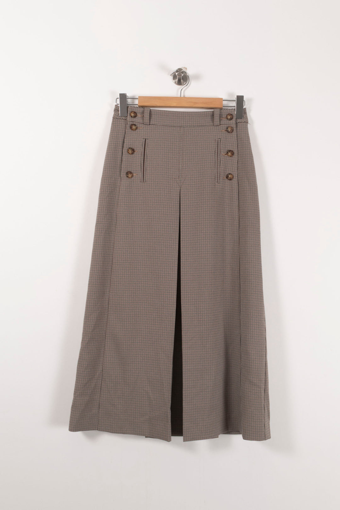 Jupe Longue Marron - Taille S/36 de la marque Ines de la Fressange Paris | PARAD75507 - Vendu par Paradigme - Image 2