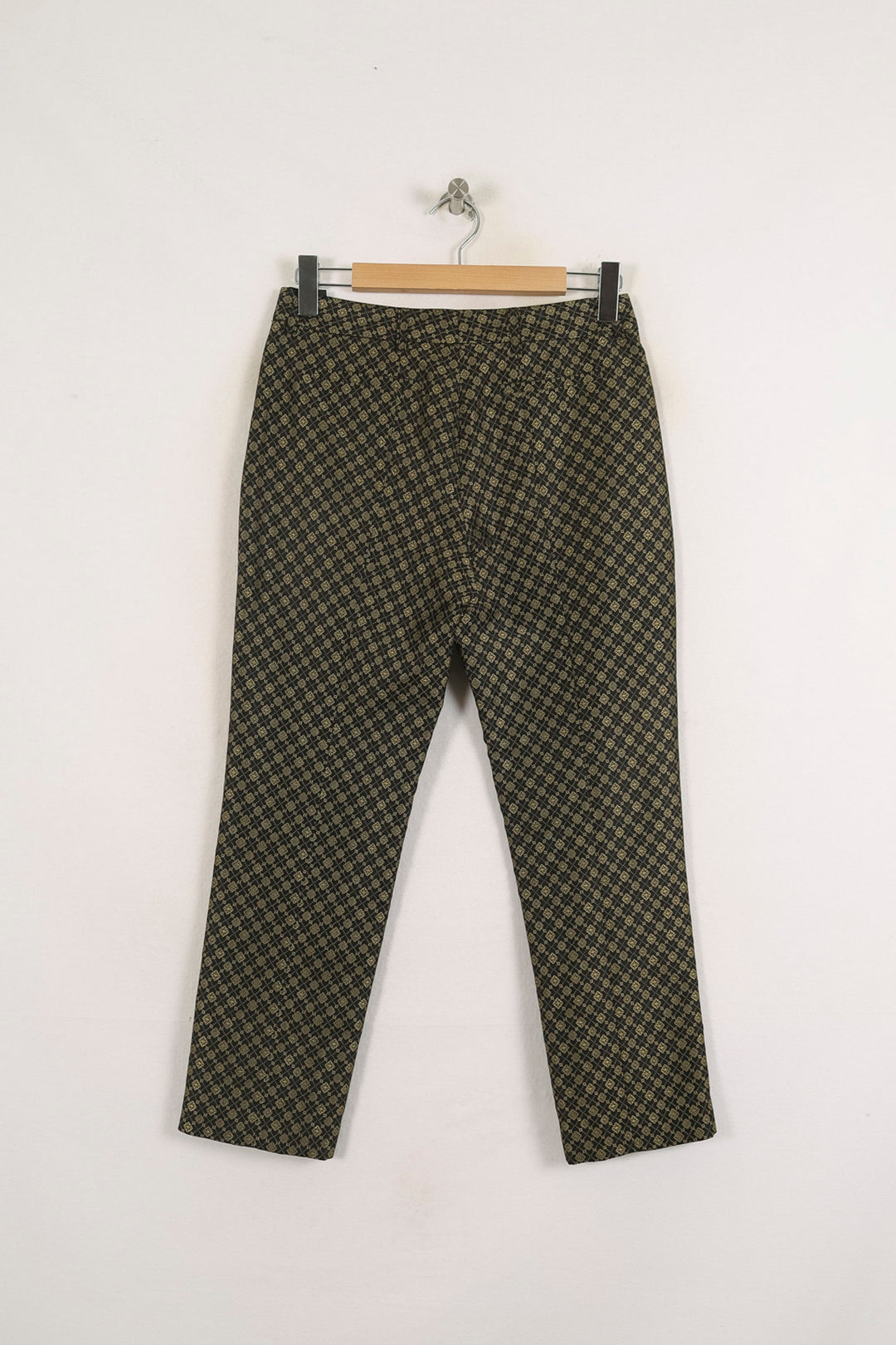 Pantalon Imprimé Vert et Noir - Taille S/36 de la marque Ines de la Fressange Paris | PARAD75514 - Vendu par Paradigme - Image 4
