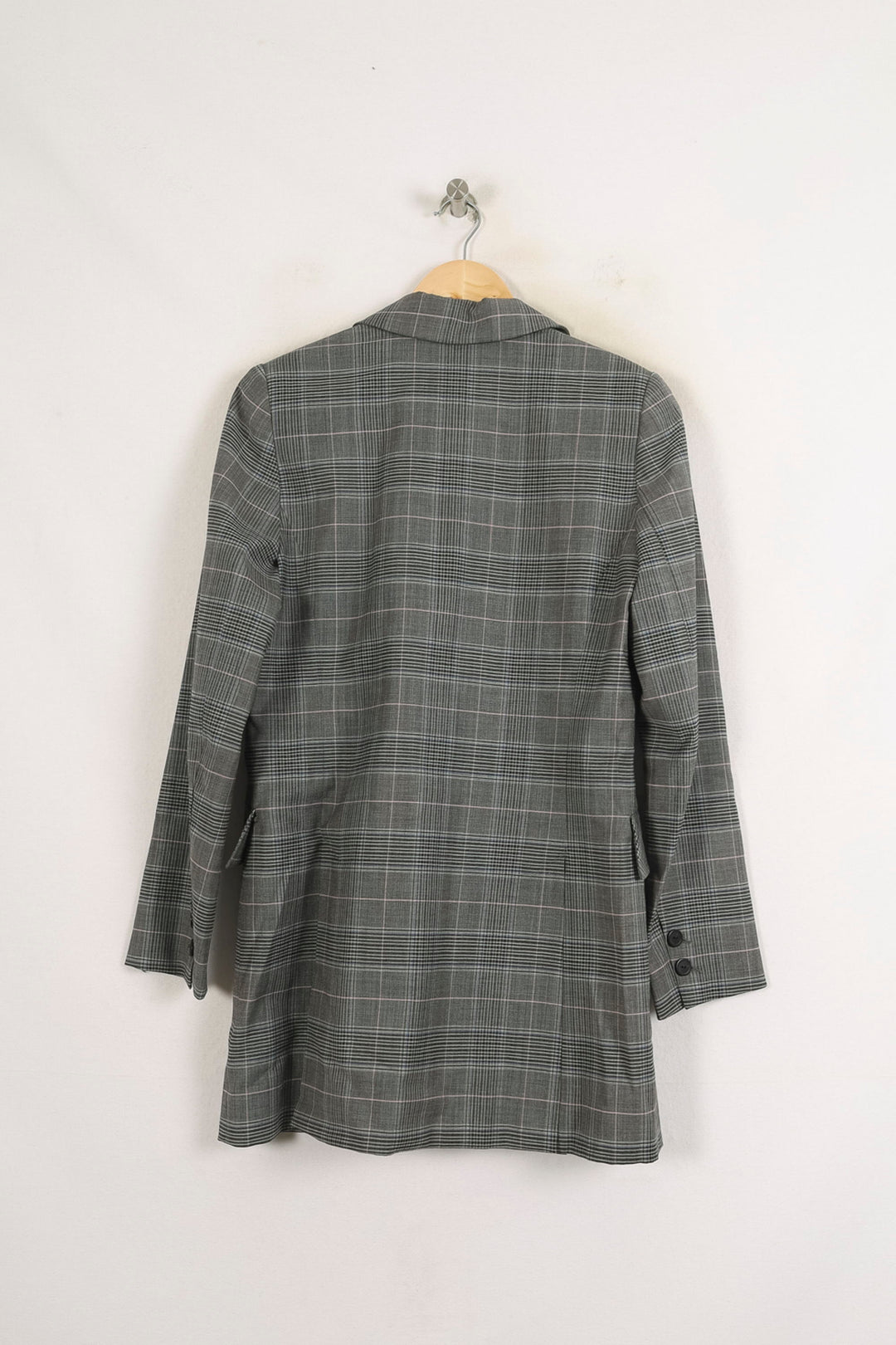 Blazer Gris à Carreaux - Taille M/38 de la marque Tara Jarmon | PARAD75517 - Vendu par Paradigme - Image 4