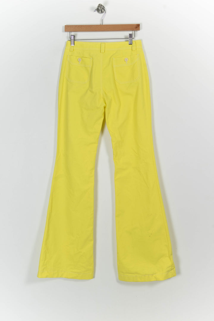 Pantalon Évasé Jaune - Taille S/36 de la marque Ines de la Fressange Paris | PARAD75518 - Vendu par Paradigme - Image 4
