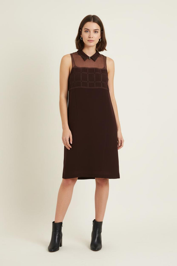 Robe Sans Manches Bordeaux - Taille S/36 de la marque The Kooples | PARAD75519 - Vendu par Paradigme - Image 1