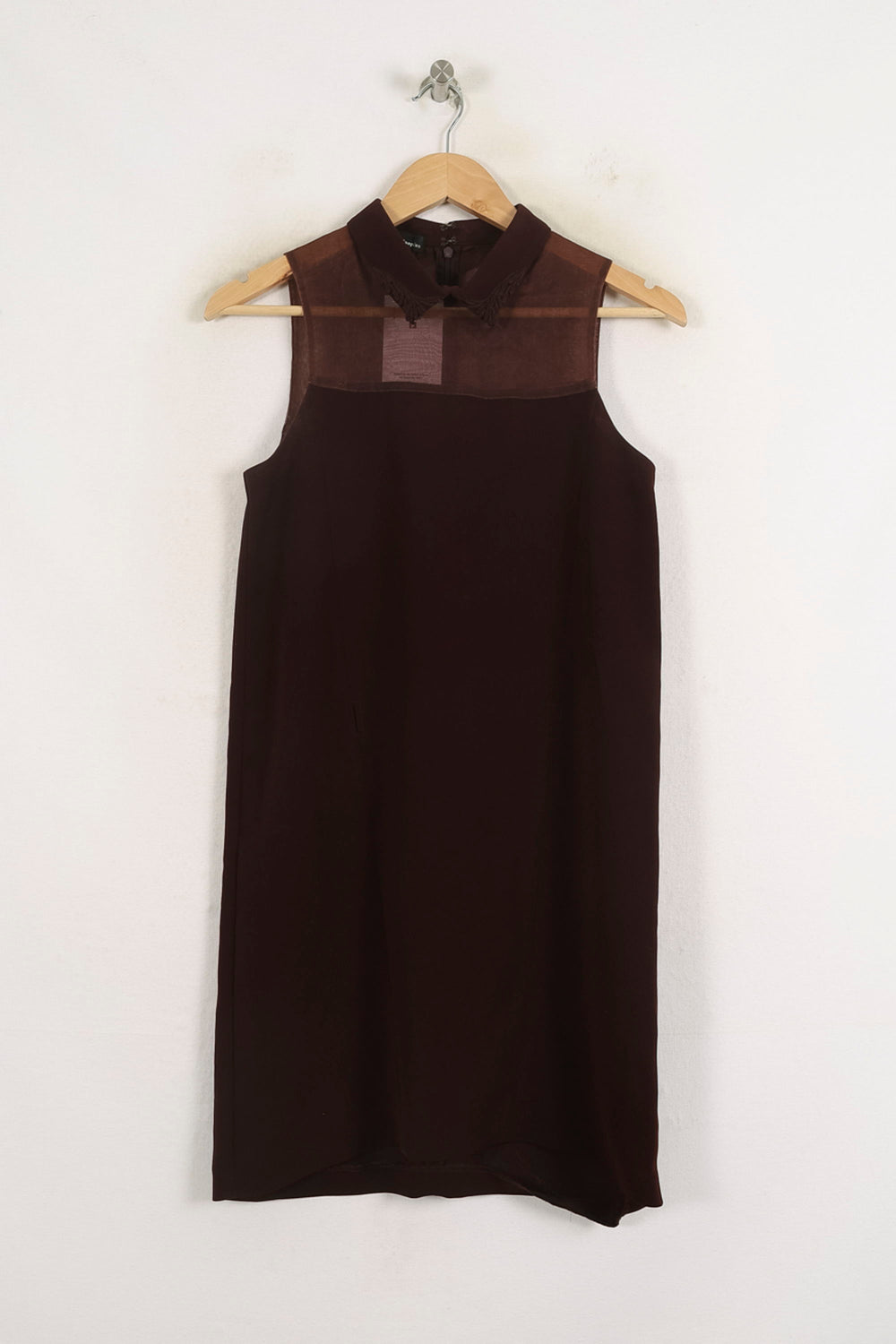 Robe Sans Manches Bordeaux - Taille S/36 de la marque The Kooples | PARAD75519 - Vendu par Paradigme - Image 2