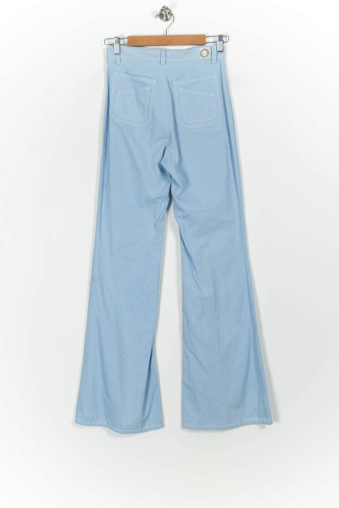 Pantalon Évasé Bleu Clair - Taille S/36 de la marque Ines de la Fressange Paris | PARAD75523 - Vendu par Paradigme - Image 4