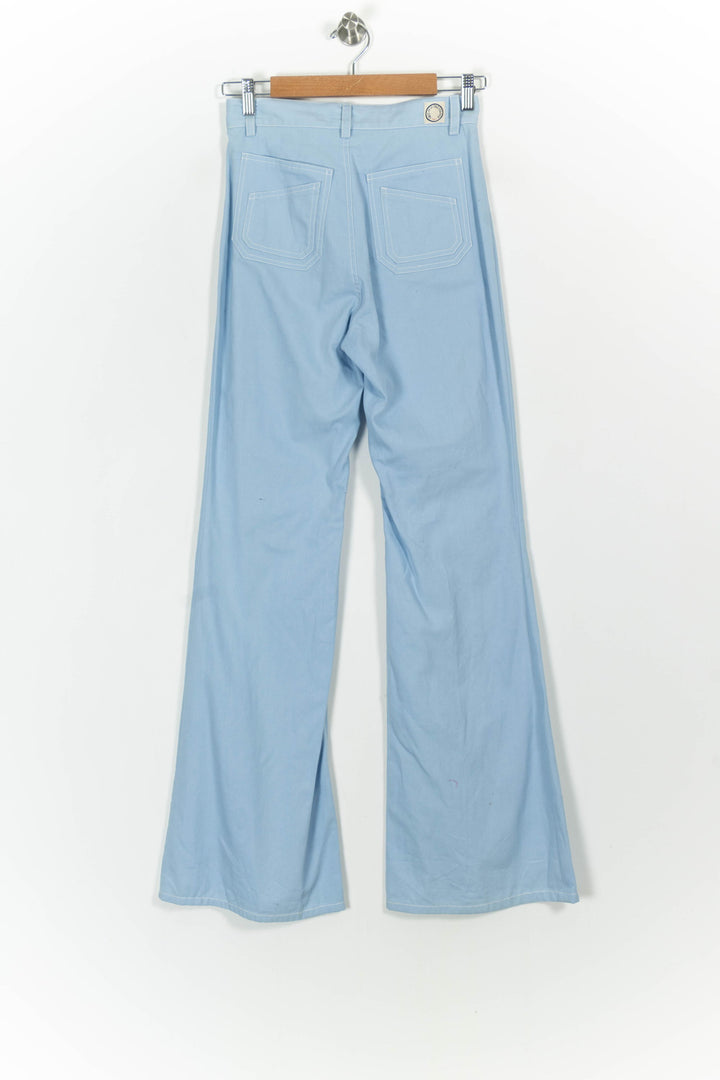 Pantalon Évasé Bleu Clair - Taille S/36 de la marque Ines de la Fressange Paris | PARAD75523 - Vendu par Paradigme - Image 4