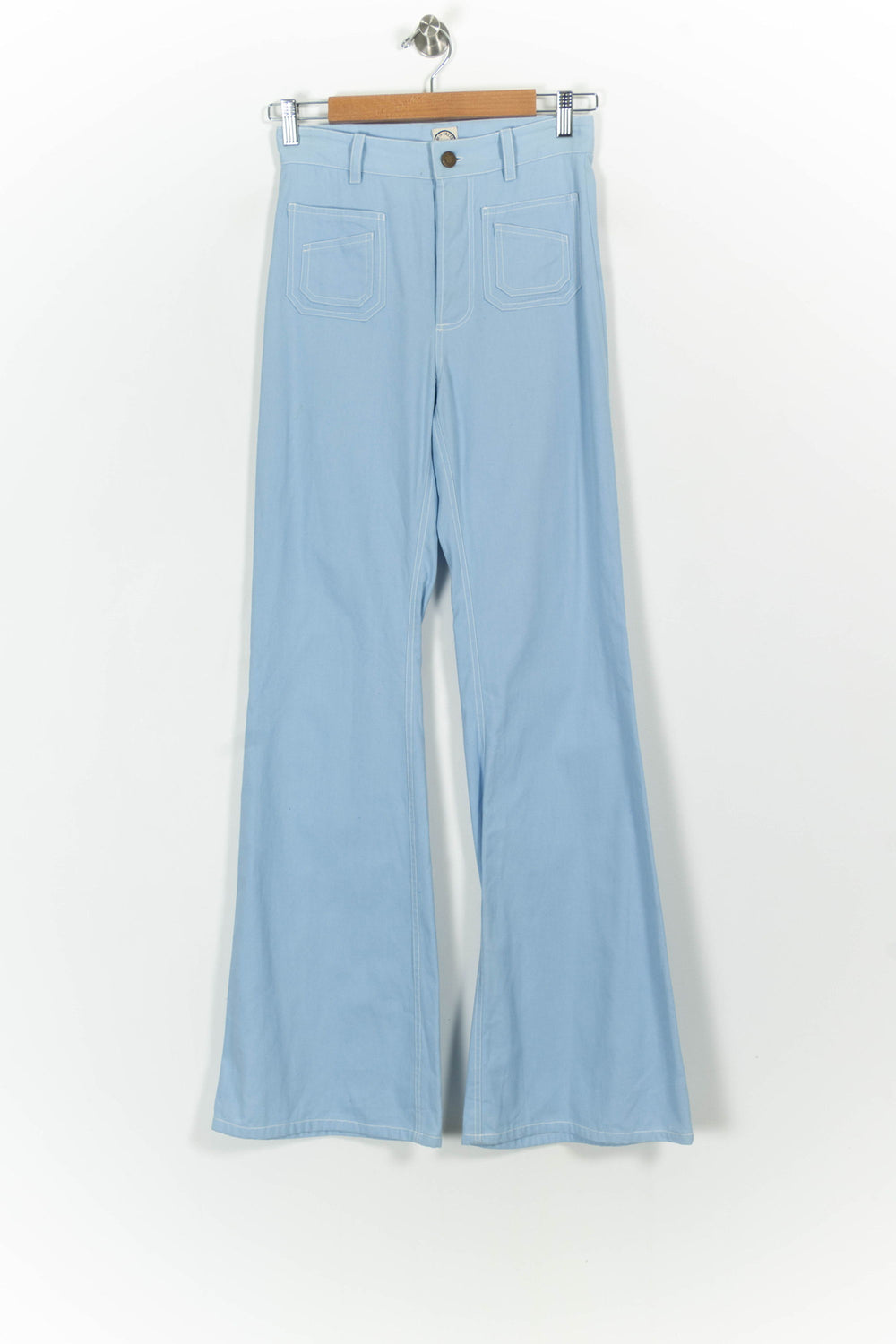 Pantalon Évasé Bleu Clair - Taille S/36 de la marque Ines de la Fressange Paris | PARAD75523 - Vendu par Paradigme - Image 2