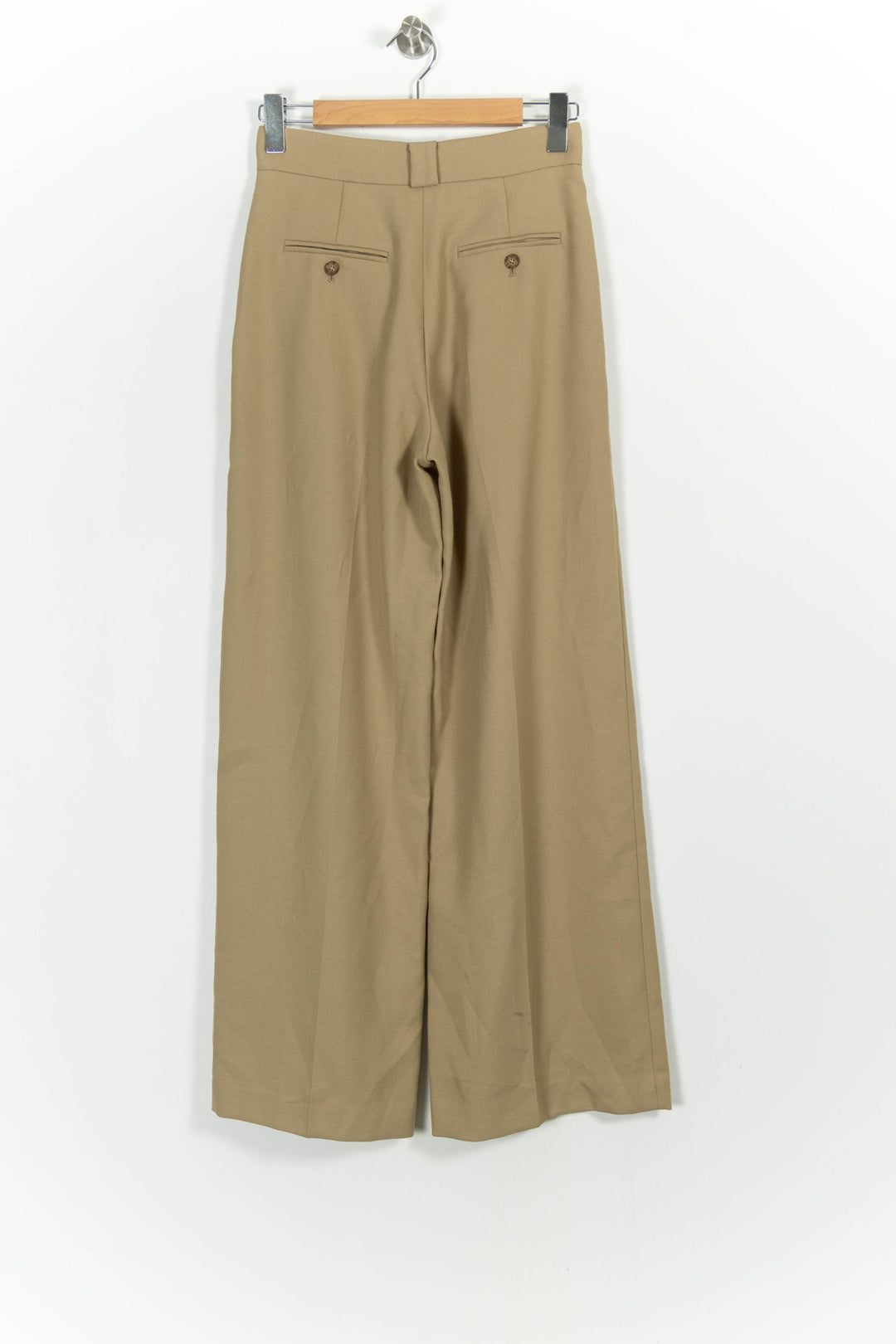 Pantalon Large Beige - Taille S/36 de la marque Ines de la Fressange Paris | PARAD75527 - Vendu par Paradigme - Image 4