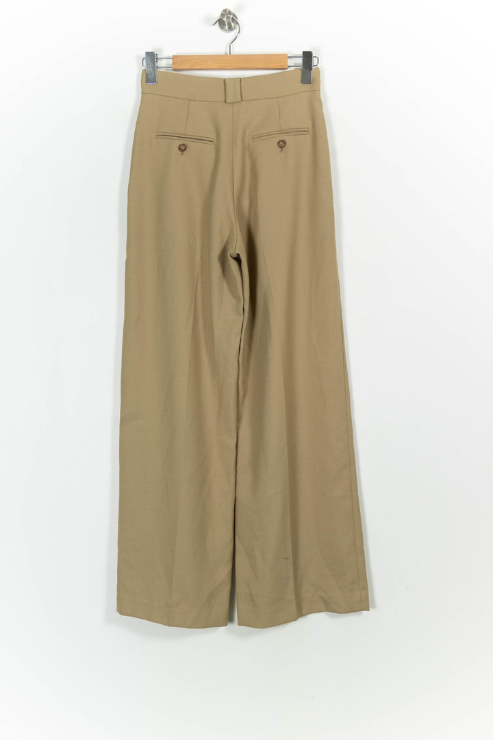 Pantalon Large Beige - Taille S/36 de la marque Ines de la Fressange Paris | PARAD75527 - Vendu par Paradigme - Image 4