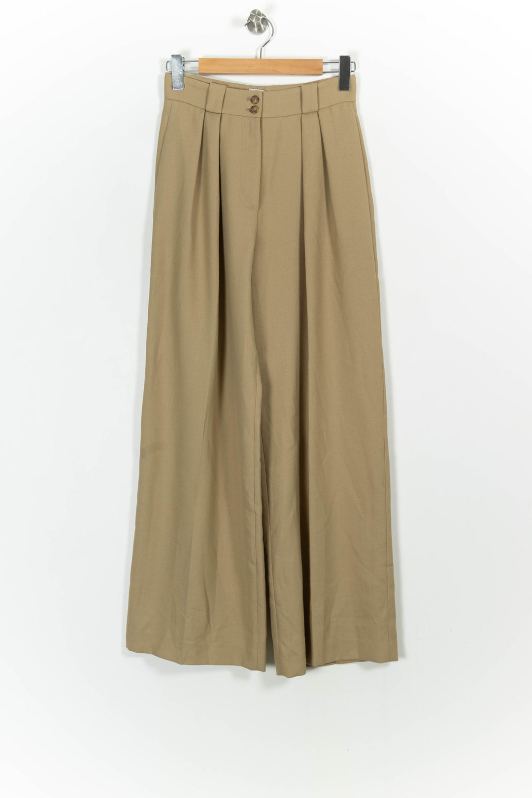 Pantalon Large Beige - Taille S/36 de la marque Ines de la Fressange Paris | PARAD75527 - Vendu par Paradigme - Image 2