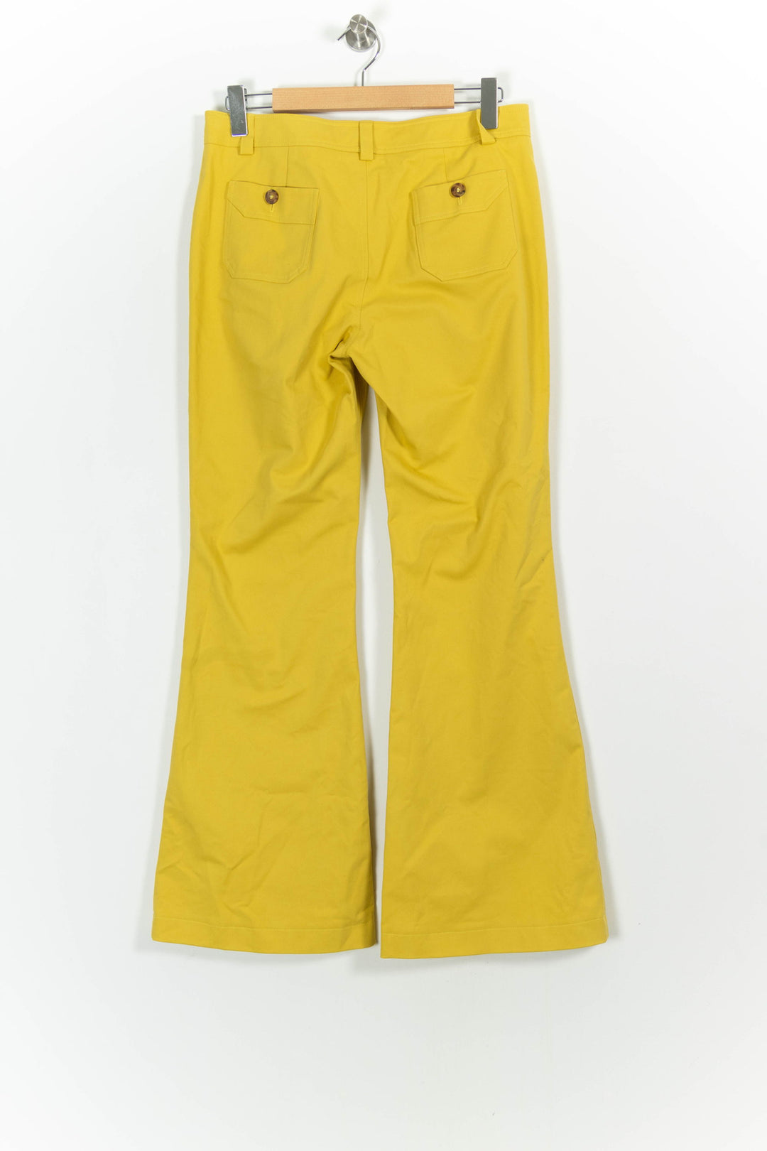Pantalon Évasé Jaune - Taille L/40 de la marque Ines de la Fressange Paris | PARAD75528 - Vendu par Paradigme - Image 4