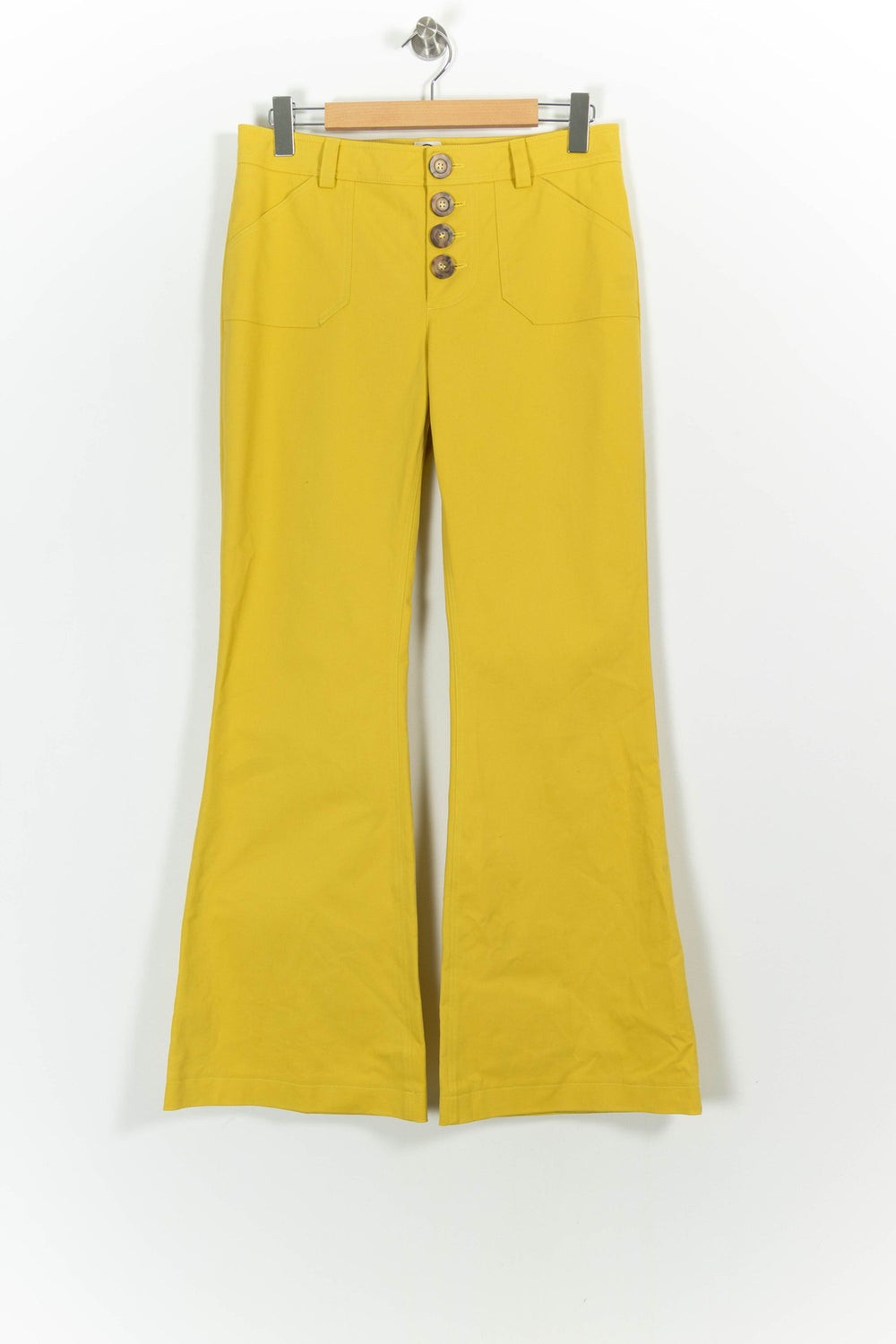 Pantalon Évasé Jaune - Taille L/40 de la marque Ines de la Fressange Paris | PARAD75528 - Vendu par Paradigme - Image 2