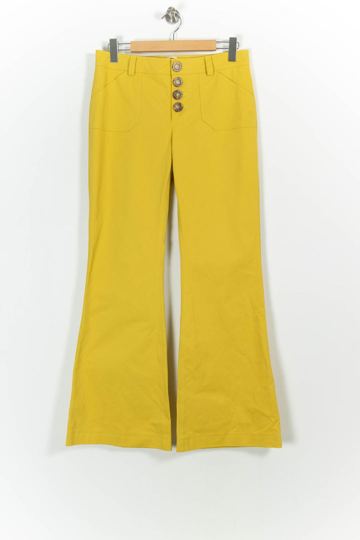 Pantalon Évasé Jaune - Taille L/40 de la marque Ines de la Fressange Paris | PARAD75528 - Vendu par Paradigme - Image 2