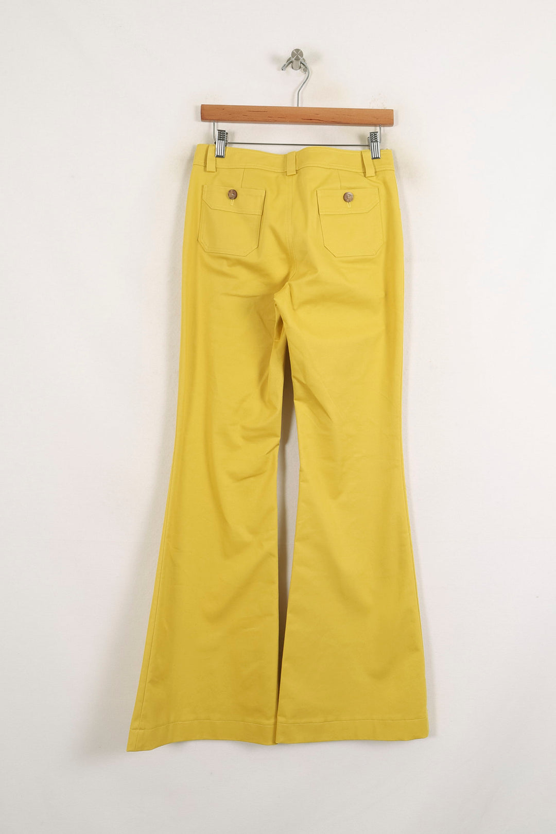 Pantalon Évasé Jaune - Taille S/36 de la marque Ines de la Fressange Paris | PARAD75529 - Vendu par Paradigme - Image 4