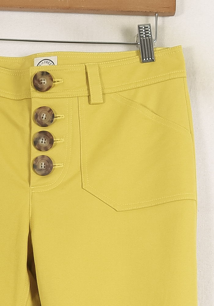 Pantalon Évasé Jaune - Taille S/36 de la marque Ines de la Fressange Paris | PARAD75529 - Vendu par Paradigme - Image 3