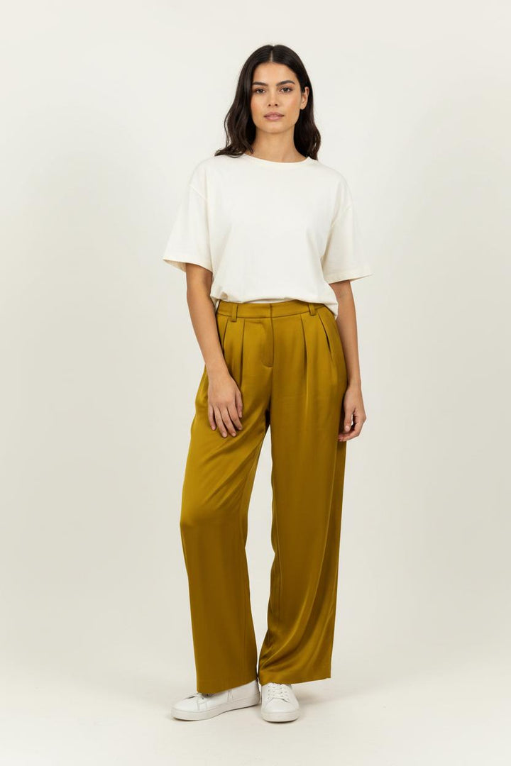 Pantalon Large Jaune - Taille S/36 de la marque Ines de la Fressange Paris | PARAD75530 - Vendu par Paradigme - Image 1