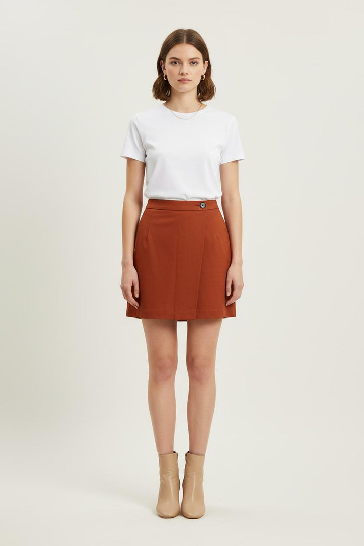 Jupe Trapèze Orange - Taille XS/34 de la marque Soeur | PARAD75535 - Vendu par Paradigme - Image 1