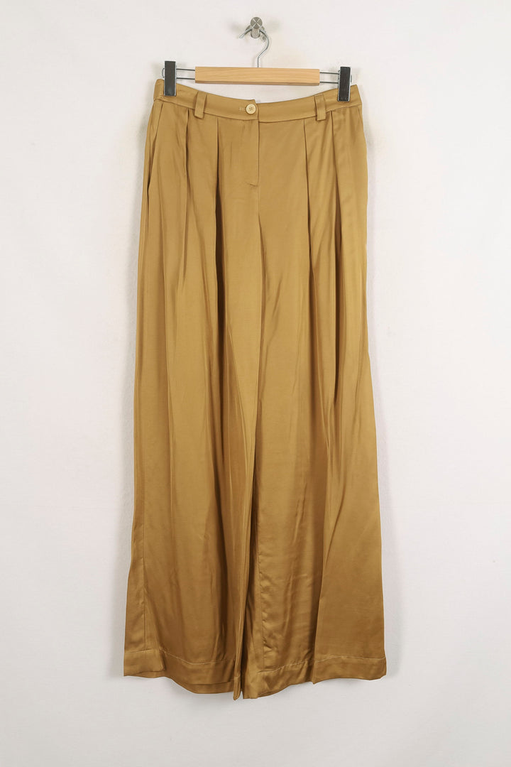 Pantalon Large Beige - Taille S/36 de la marque Ines de la Fressange Paris | PARAD75539 - Vendu par Paradigme - Image 2