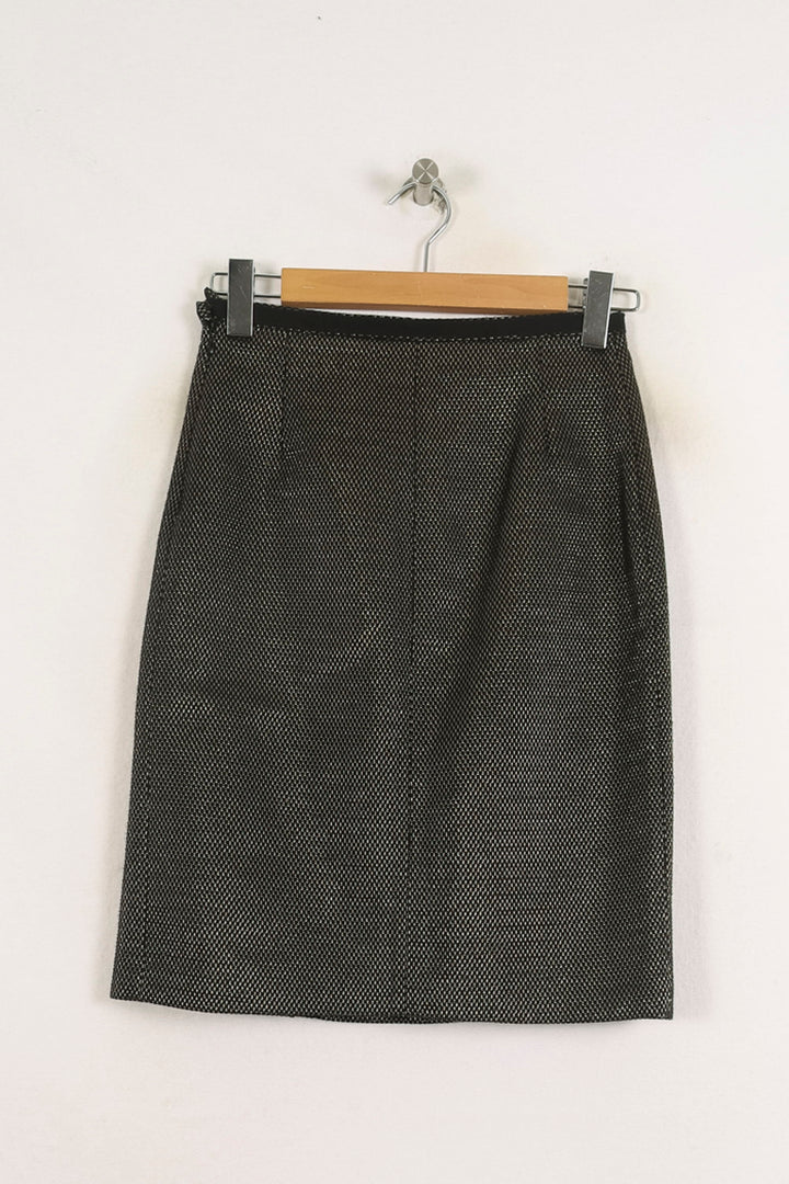 Jupe Droite Noire - Taille S/36 de la marque Ines de la Fressange Paris | PARAD75540 - Vendu par Paradigme - Image 4