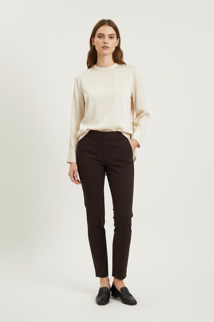 Pantalon Cigarette Bordeaux - Taille S/36 de la marque Caroll | PARAD75541 - Vendu par Paradigme - Image 1