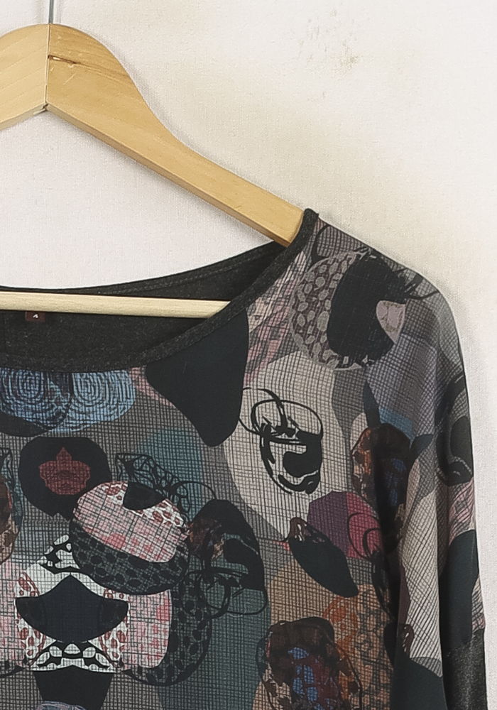 Sweat Multicolore - Taille XL/42 de la marque La Fée Maraboutée | PARAD75544 - Vendu par Paradigme - Image 3